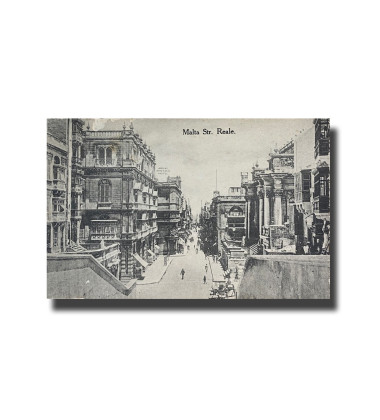 Malta Postcard - Strada Reale, New Unused, Made in England