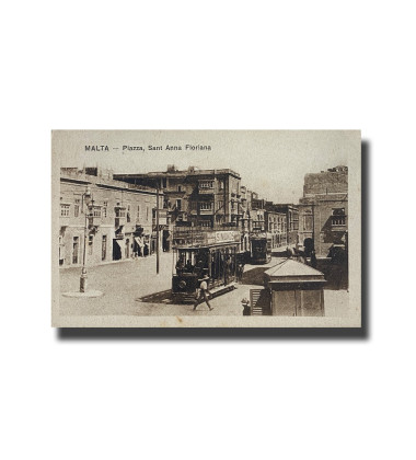 Malta Postcard - Piazza Sant Anna Floriana, New Unused, F.W.Grech e C.