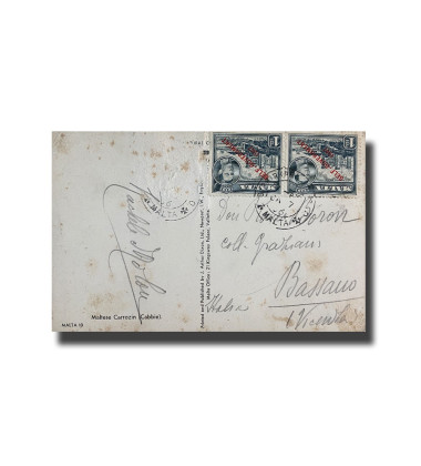 Malta Postcard - Maltese Carrozin, J. Arthur Dixon, Used with Stamp and Cancellation