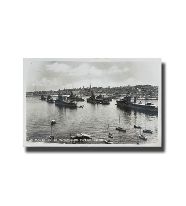 Malta Postcard - Flotilla Marsamusxetto Harbour,Used With Stamp and Cancellation