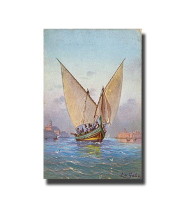 Malta Postcard - Gozo - Boat Fair, Used, Made in England