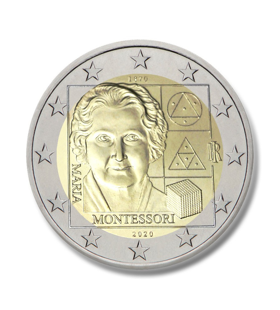 2020 Italy Maria Montessori 2 Euro Coin