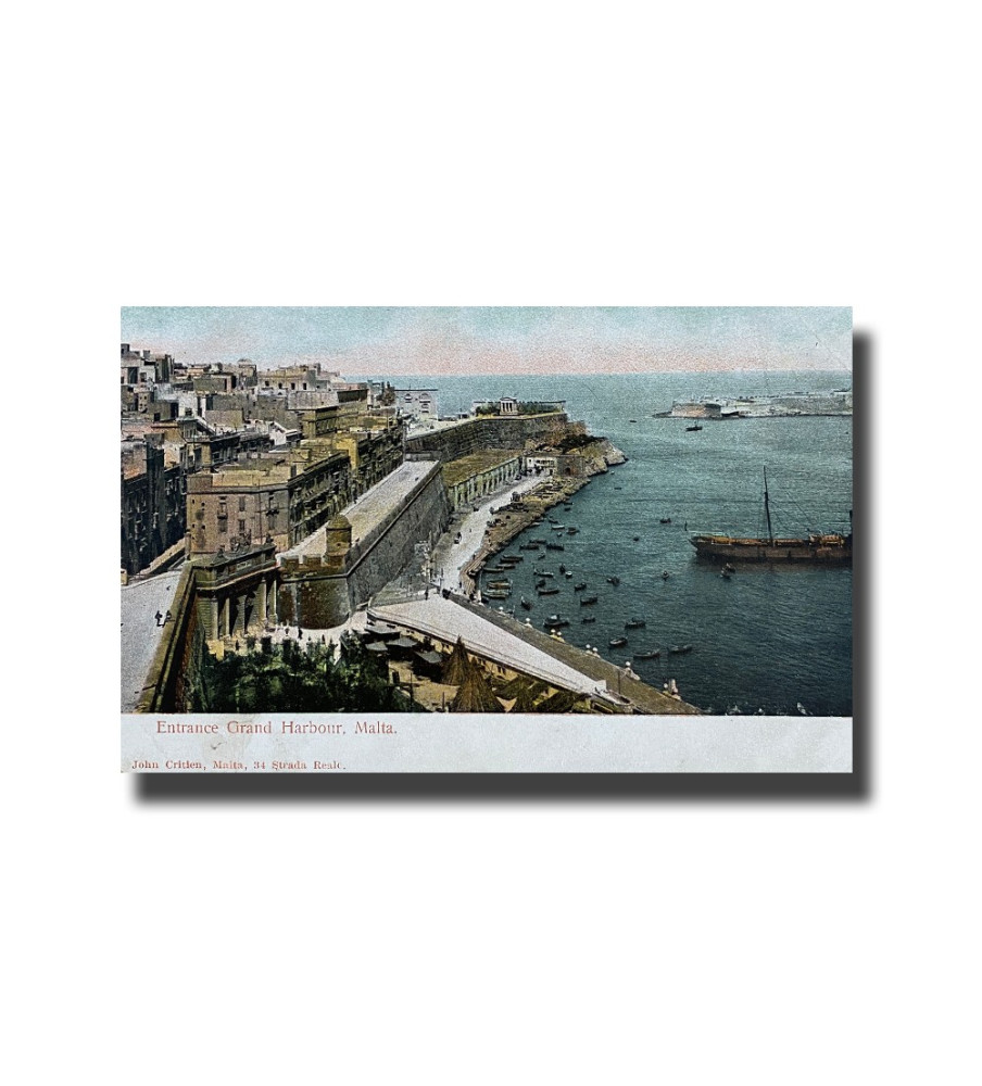 Malta Postcard - Entrance Grand Harbour, UPU, New Unused