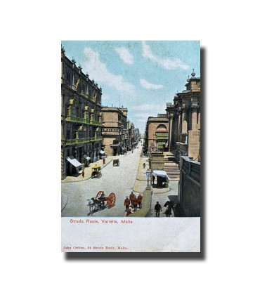 Malta Postcard - Strada Reale, UPU