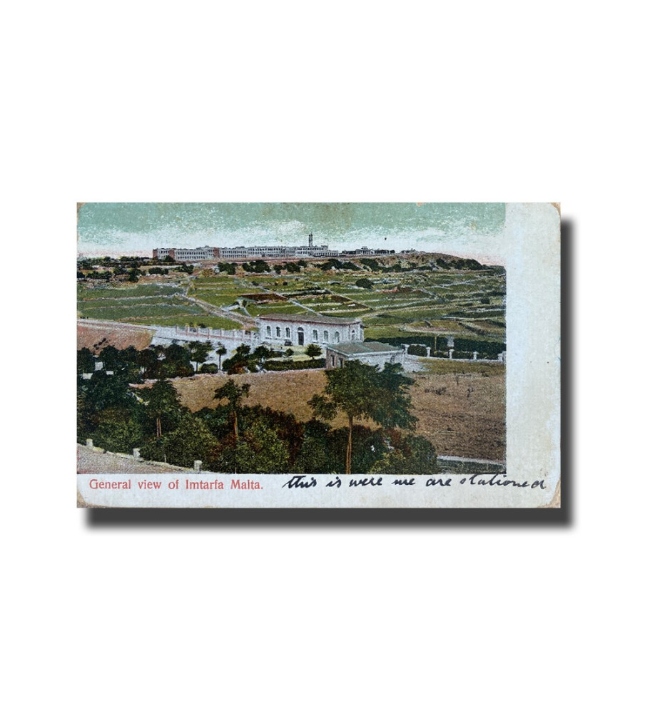 Malta Postcard - General View of Imtarfa, UPU, New Unused