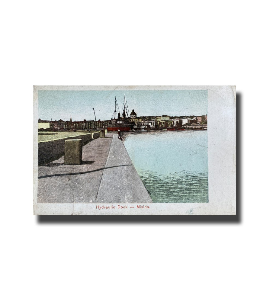 Malta Postcard - Hydraulic Dock Msida, UPU, New Unused