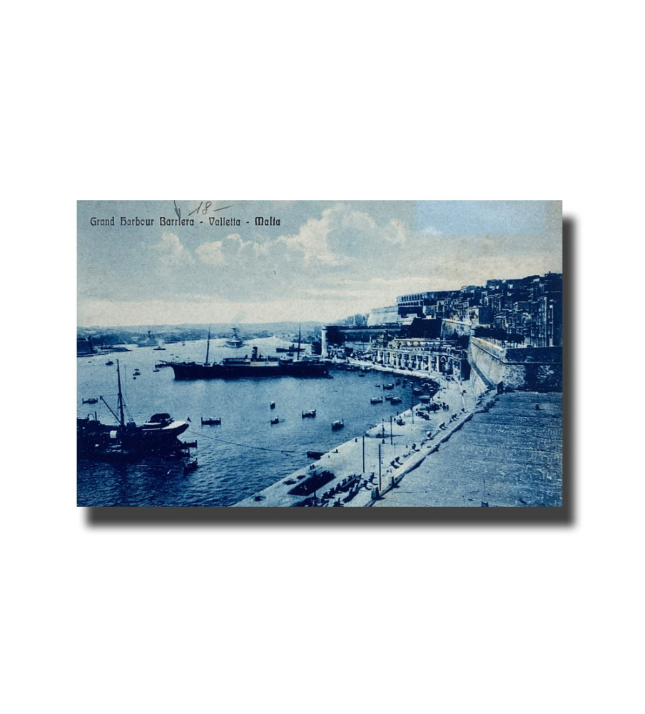 Malta Postcard - Grand Harbour Barriera, New Unused, Made in Italy