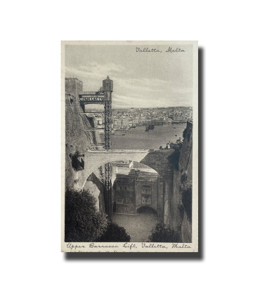 Malta Postcard - Upper Barracca Lift, New Unused