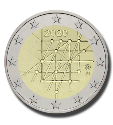 2020 Finland 100 Years University of Turku 2 Euro Coin