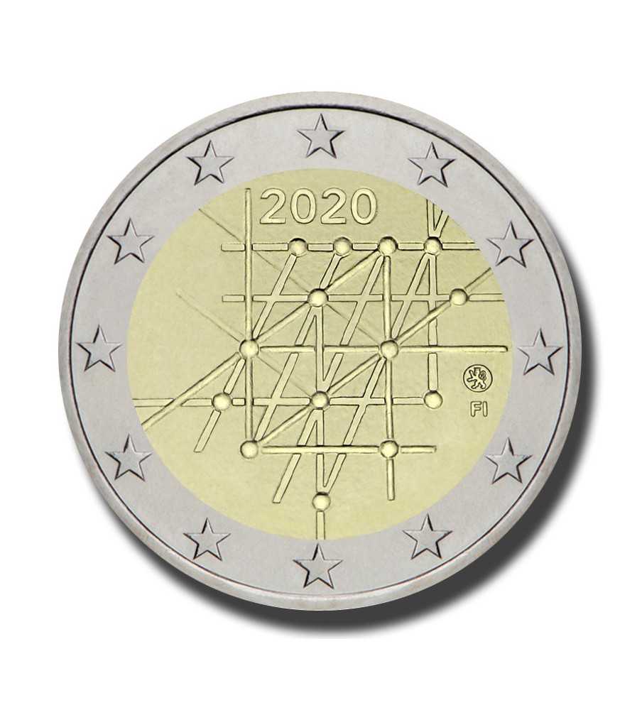 2020 Finland 100 Years University of Turku 2 Euro Coin