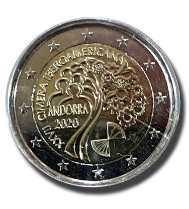 2020 Andorra 27th Ibero American Summit 2 Euro Coin