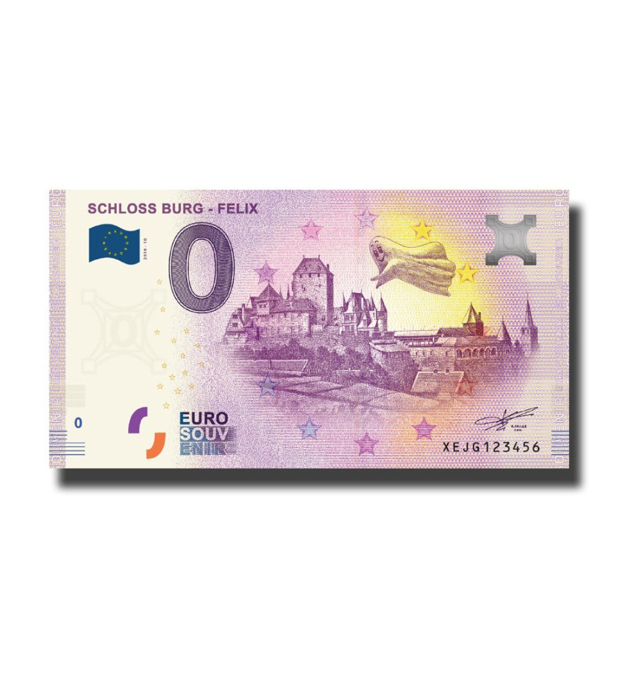 0 Euro Souvenir Banknote Schloss Burg Felix Germany XEJG 2019-10