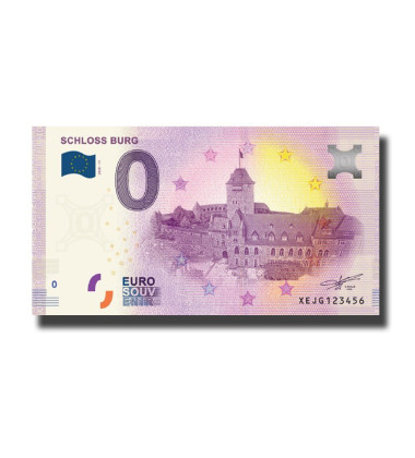 0 Euro Souvenir Banknote Schloss Burg Germany XEJG 2020-11