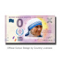 0 Euro Souvenir Banknote Mother Teresa Colour India FEAA 2019-1