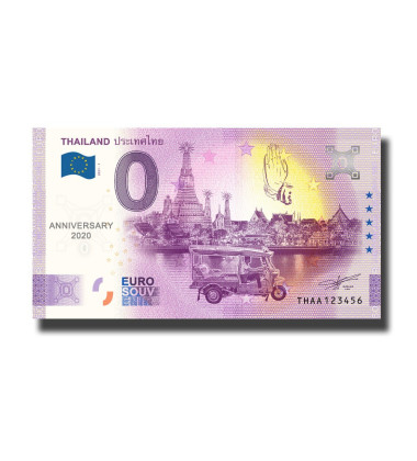 Anniversary 0 Euro Souvenir Banknote THAILAND THAA 2021-1