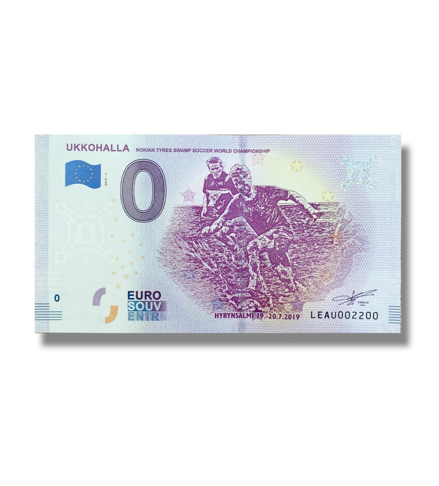 0 Euro Souvenir Banknote Ukkohalla Finland LEAU 2019-1