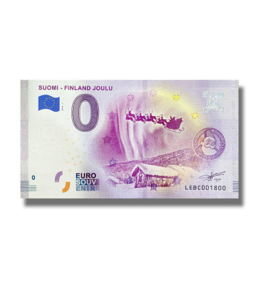 0 Euro Souvenir Banknote Suomi Finland Joulu Finland LEBC 2019-1