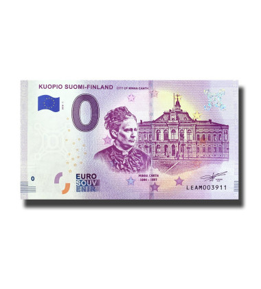 0 Euro Souvenir Banknote Kuopio Suomi Finland LEAM 2018-1