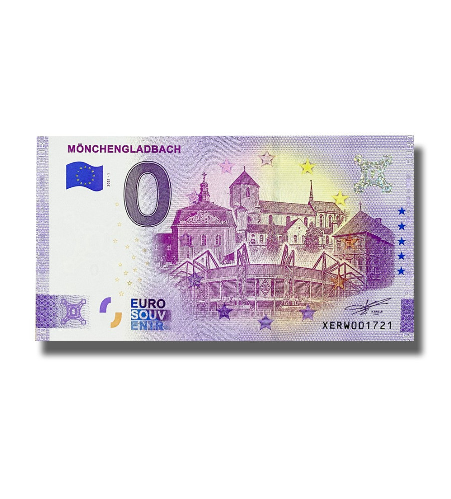 0 Euro Souvenir Banknote Monchengladbach Germany XERW 2021-1