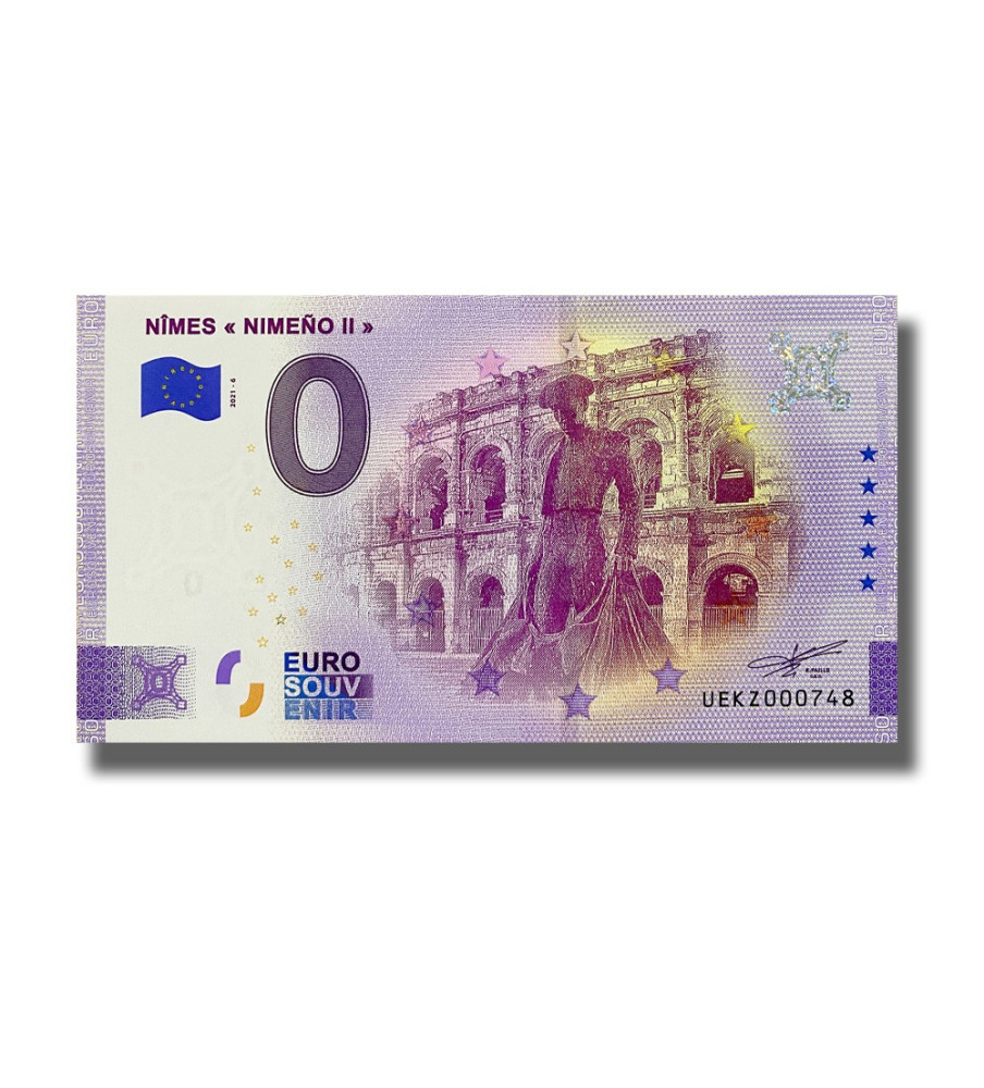 0 Euro Souvenir Banknote Nimes Nimeno II France UEKZ 2021-6