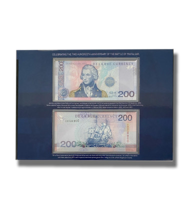 2005 Malta CHOGM Commemorative Banknote Set of 2 De La Rue