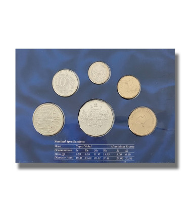 2001 Australia Coin Set Metal Cupro Nickel Aluminium Bronze Centenary of Federation