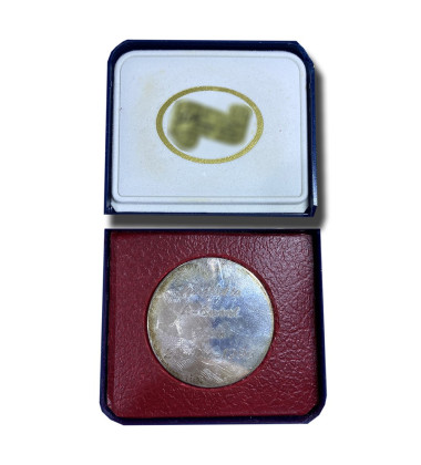 1996 Malta Medal Silver San Lawrenz Old People's Home Laying