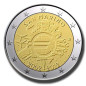 2012 San Marino 10 Years of The Euro 2 Euro Commemorative Coin