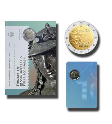 2016 San Marino 550Th Death Ann Donatello 2 Euro Coin