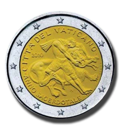 2010 Vatican Year for Priests 2 Euro Coin