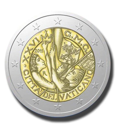 2011 Vatican XXVI World Youth Day Madrid 2011 2 Euro Coin