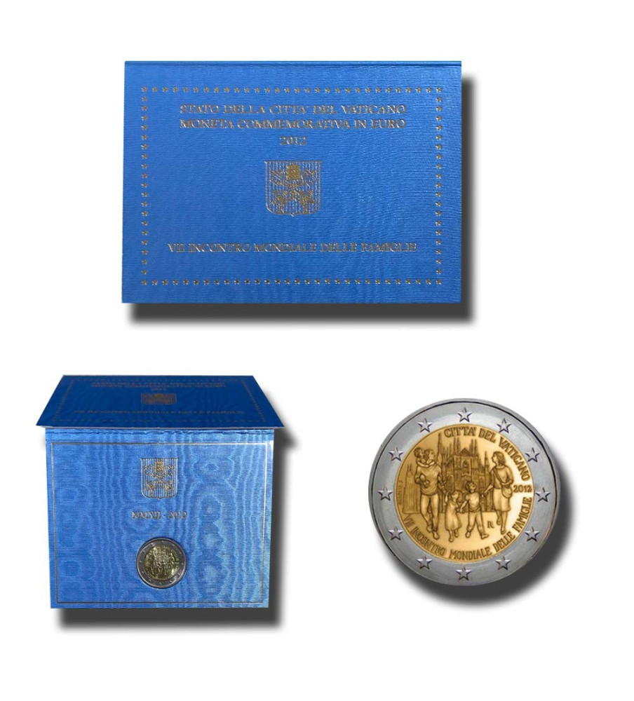 2012 Vatican 7th  World Meeting of Families 2 Euro Coin