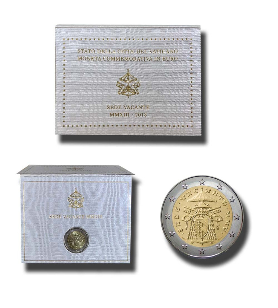 2013 Vatican Sede Vacante MMXIII 2 Euro Coin