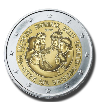 2015 Vatican World Meeting Of Families 2 Euro Coin