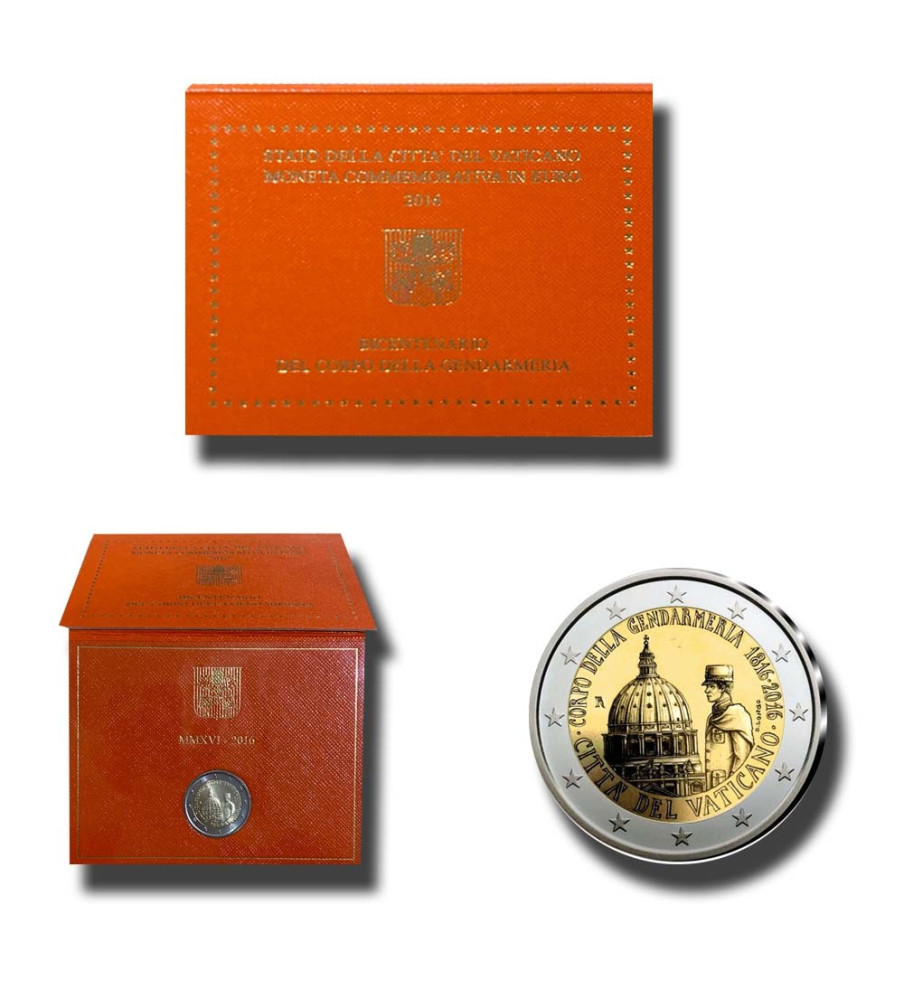 2016 Vatican Gendermeria 2 Euro Coin