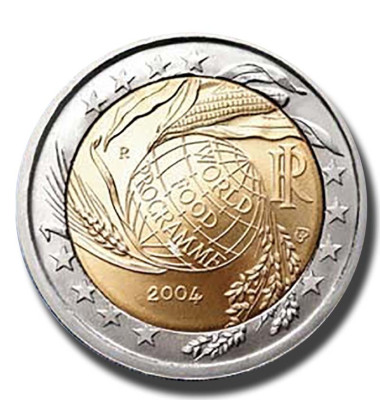 2004 Italy Fifth Decade of the World Food Programme 2 Euro Coin