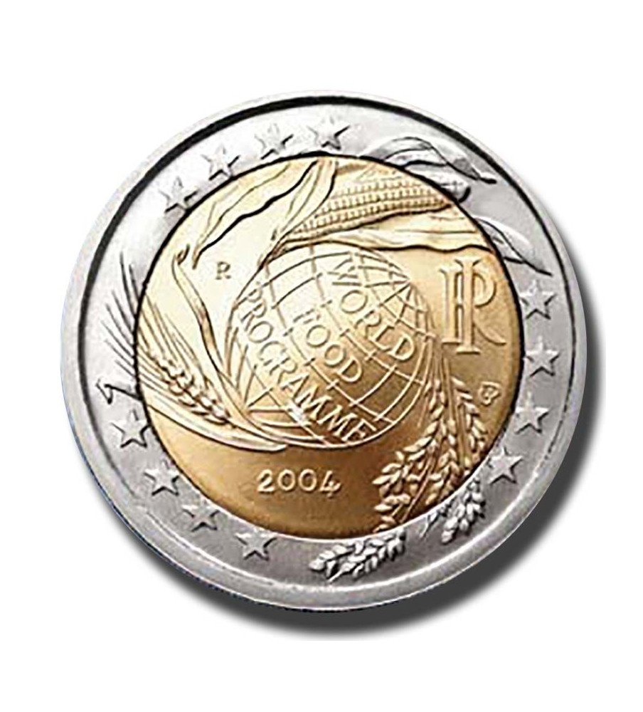 2004 Italy Fifth Decade of the World Food Programme 2 Euro Coin