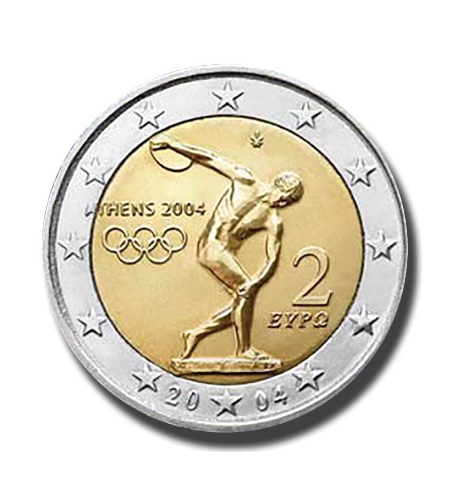 2004 Greece Summer Olympics in Athens 2004 2 Euro Coin