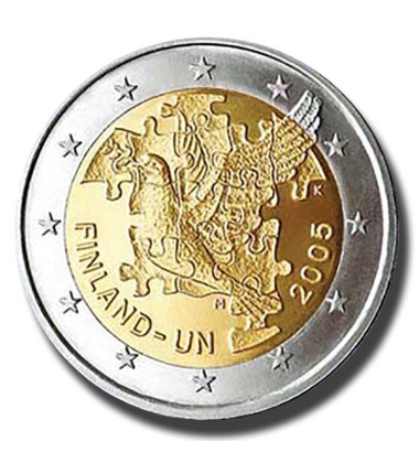 2005 Finland United Nations Membership 2 Euro Coin