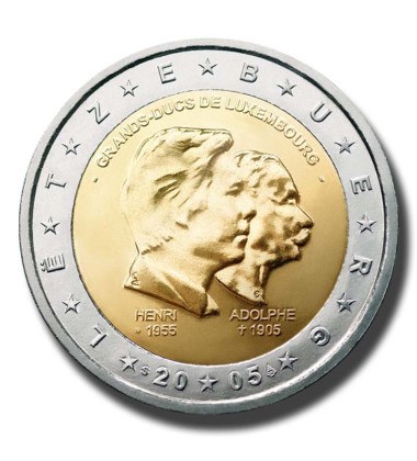 2005 Luxembourg Grand Dukes of Luxembourg 2 Euro Coin