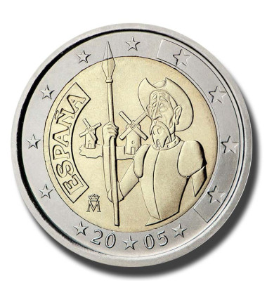 2005 Spain Don Quixote of La Mancha 2 Euro Coin