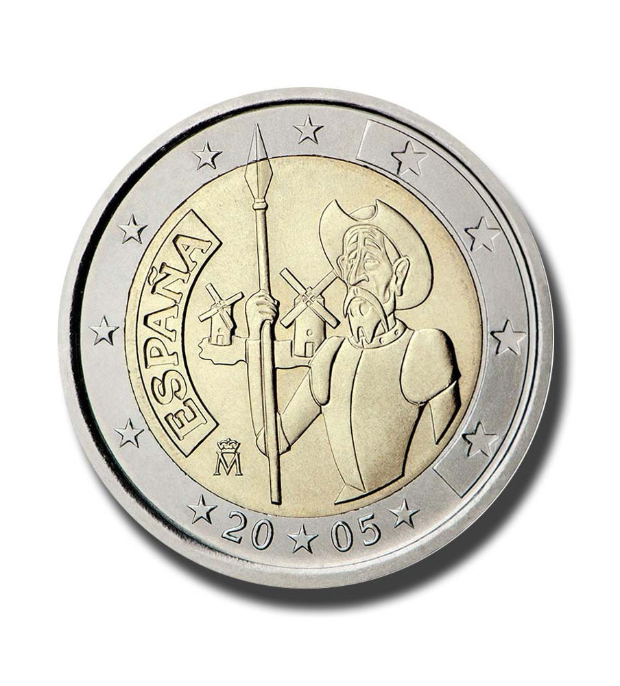 2005 Spain Don Quixote of La Mancha 2 Euro Coin