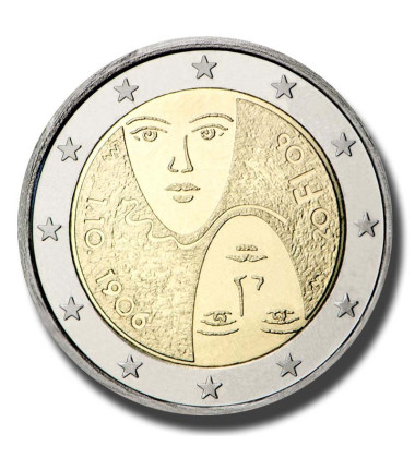 2006 Finland 1st Centenary of the Introduction of Universal and Equal Suffrage 2 Euro Coin