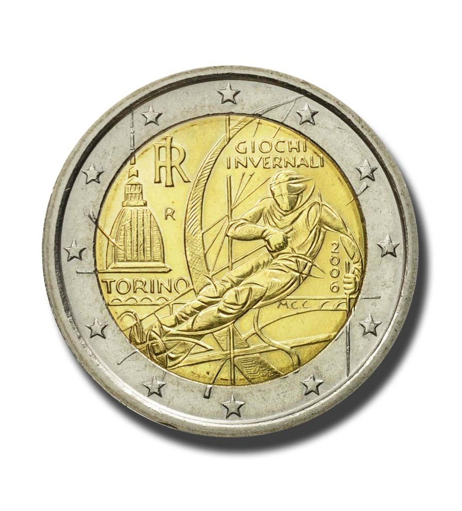 2006 Italy Winter Olympics in Turin 2006 2 Euro Coin