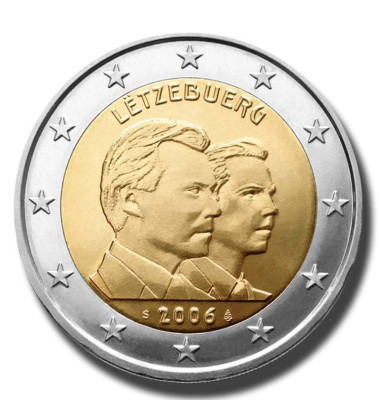 2006 Luxembourg 25th Birthday of Hereditary Grand Duke Guillaume 2 Euro Coin