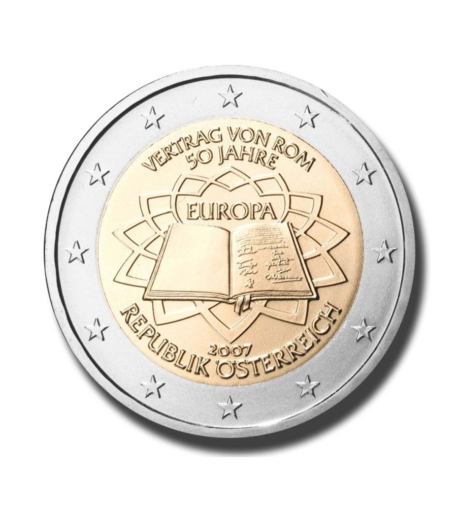 2007 Austria 50th Anniversary of the Treaty of Rome 2 Euro Coin