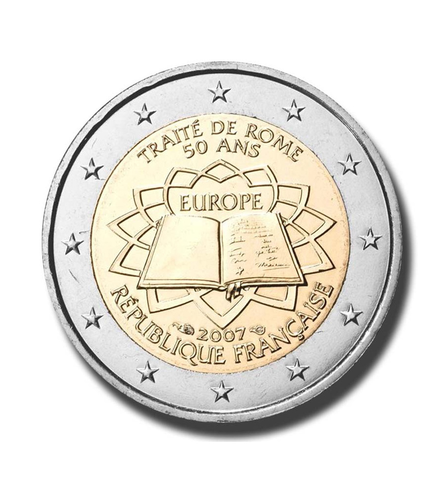 2007 France 50th Anniversary of the Treaty of Rome 2 Euro Coin