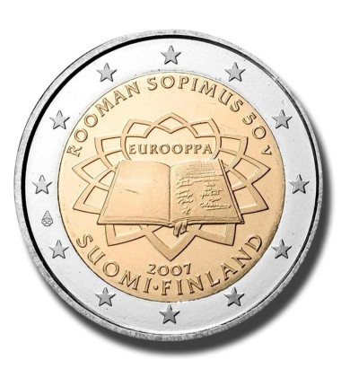 2007 Finland 50th Anniversary of the Treaty of Rome 2 Euro Coin