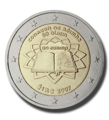 2007 Ireland 50th Anniversary of the Treaty of Rome 2 Euro Coin