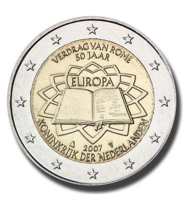 2007 Netherlands 50th Anniversary of the Treaty of Rome 2 Euro Coin